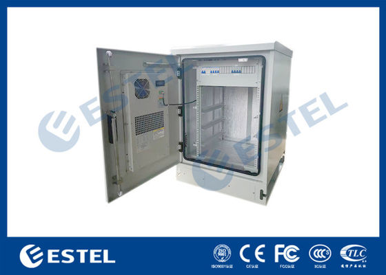 ตู้ควบคุมอุณหภูมิ 16U Outdoor Telecom Enclosure เครื่องปรับอากาศ Cooling Communication Cabinet