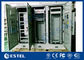 Triple Bay Racking ตู้โทรคมนาคมกลางแจ้งพร้อมระบบทำความเย็นของเครื่องปรับอากาศ