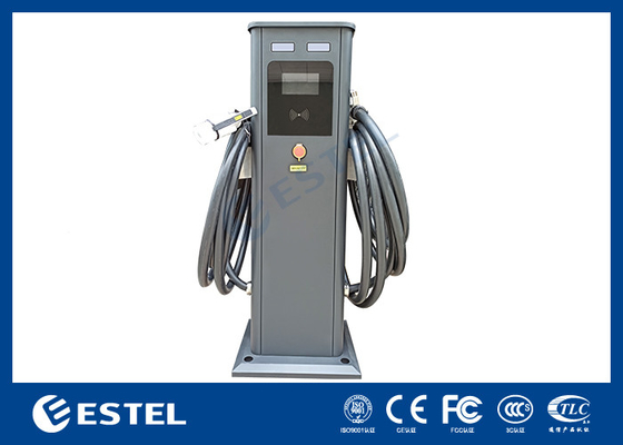 สถานีชาร์จรถไฟฟ้าแบบ AC EV ในกลางแจ้ง ระยะที่ 3 ชาร์จรถไฟฟ้า 22kw พร้อมสายไฟฟ้า 5M