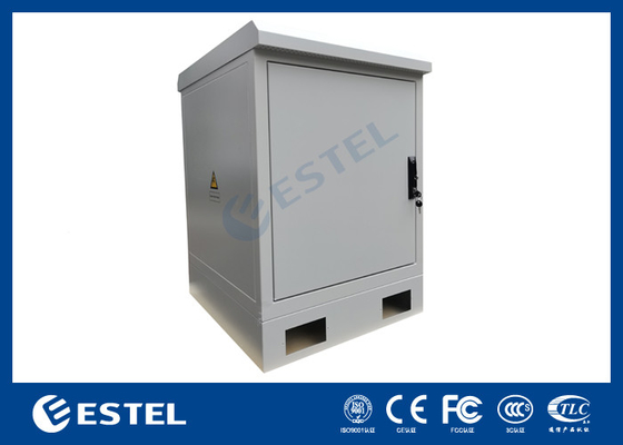 17U Outdoor Server Cabinet พร้อม Rack 19 นิ้ว และ DC48V Fan สําหรับการเย็น
