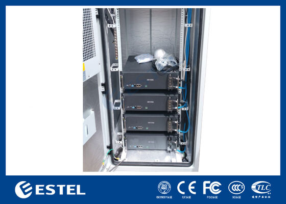 ET9090210A-40U กล่องกลางแจ้งสองประตู ติดต่อโทรคมนาคมด้วยระบบติดตามระยะไกล PDU