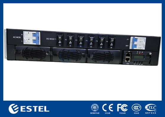 ระบบพลังงานสายโทรคมนาคมแบบจําลอง DC พร้อมระบบ SNMP / Web-Based Remote Management