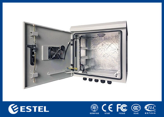 9U Pole Mounted Cabinet IP55 Outdoor Telecom Closure สำหรับสถานีฐานการสื่อสาร