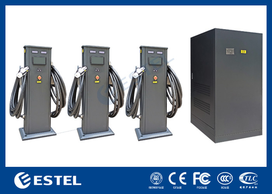 สถานีชาร์จรถไฟฟ้าแบบ AC EV ในกลางแจ้ง ระยะที่ 3 ชาร์จรถไฟฟ้า 22kw พร้อมสายไฟฟ้า 5M
