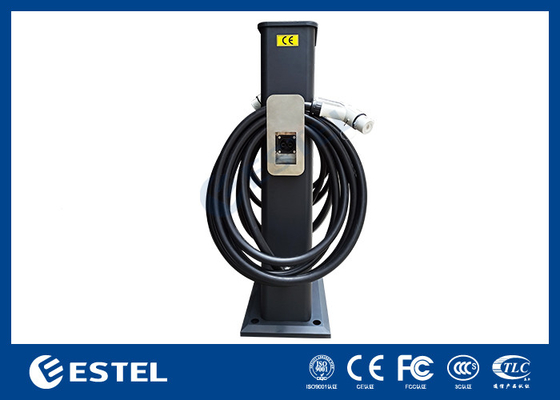 สถานีชาร์จรถไฟฟ้าแบบ AC EV ในกลางแจ้ง ระยะที่ 3 ชาร์จรถไฟฟ้า 22kw พร้อมสายไฟฟ้า 5M