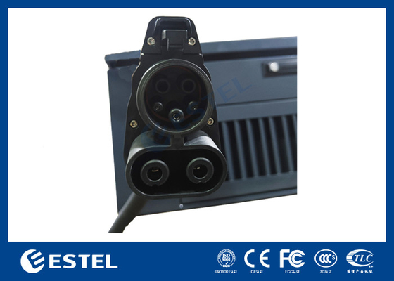 เครื่องชาร์จรถยนต์ไฟฟ้าเร็วแบบ DC แบบ dual gun 40kw 3Ph Wall Box เครื่องชาร์จรถยนต์แบบ IP54