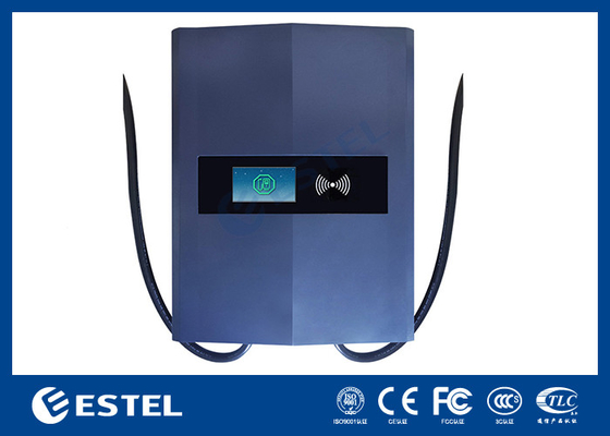 เครื่องชาร์จรถยนต์ไฟฟ้าเร็วแบบ DC แบบ dual gun 40kw 3Ph Wall Box เครื่องชาร์จรถยนต์แบบ IP54