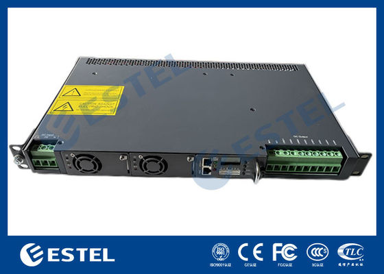 1U Rack Mount Telecom DC Power System พร้อมระบบกระจายไฟที่บูรณาการและเครื่องควบคุมที่ฉลาด