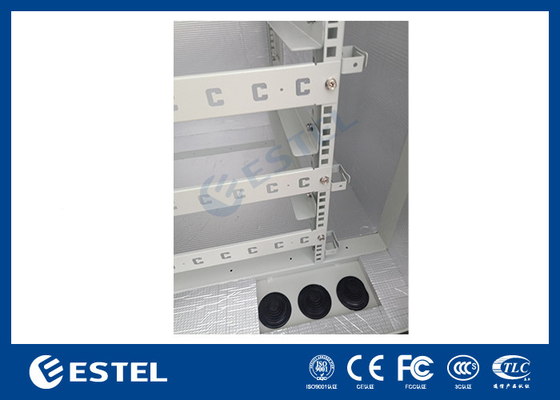 ET8080130A-22U ตู้โทรคมนาคมกลางแจ้ง พร้อมเครื่องปรับอากาศเย็นและสี่ล้อ
