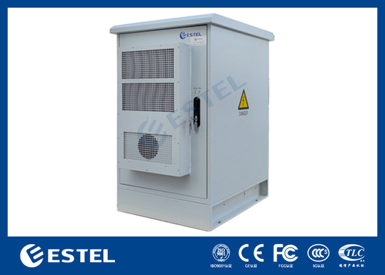 22U Outdoor Telecom Enclosure อุปกรณ์อิเล็กทรอนิกส์ที่กันอากาศ กระบวนการกระจายพลังงานที่กําหนดเอง