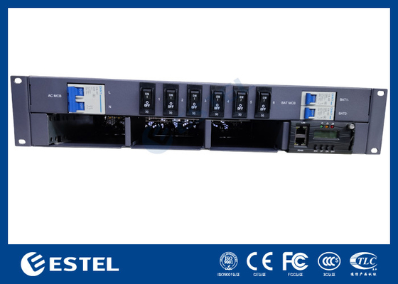 19 นิ้ว 2U ระบบพลังงานการแก้ไขมาตรฐาน AC Input DC Output สําหรับตู้โทรคมนาคม