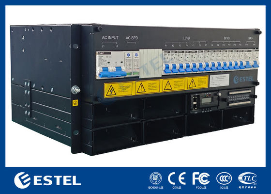 ESTEL 5U ระบบพลังงานที่ติดตั้งสําหรับตู้โทรคมนาคมกลางแจ้ง ระบบการแก้ไขแบบคอมแพคต์สําหรับโทรคมนาคม