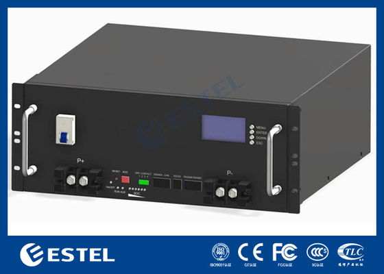 แบตเตอรี่ลิเธียมไอออนฟอสเฟต 48V 200Ah LiFePO4 สำหรับระบบพลังงานโทรคมนาคม ตู้แบตเตอรี่ภายนอกอาคาร