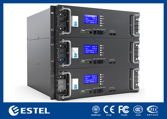 แบตเตอรี่ลิเธียมไอออนฟอสเฟต 48V 200Ah LiFePO4 สำหรับระบบพลังงานโทรคมนาคม ตู้แบตเตอรี่ภายนอกอาคาร