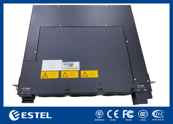อินเวอร์เตอร์ขนาดกะทัดรัด -48VDC เป็น 220VAC แหล่งจ่ายไฟ DC เป็น AC สำหรับระบบพลังงานโทรคมนาคม ตัวแปลงแรงดันไฟฟ้า 1U