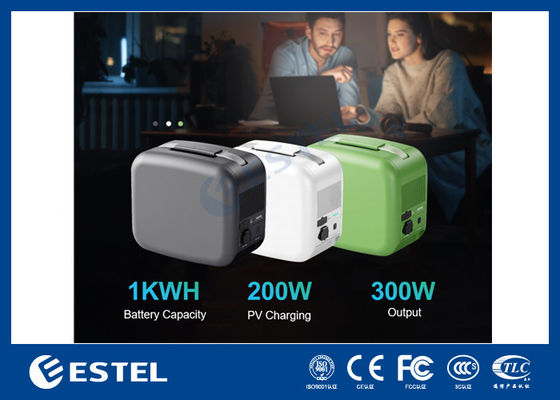 ESTEL eCandle 1KWH สถานไฟฟ้าพกพา LiFePO4 แบตเตอรี่ เติมพลังแสงอาทิตย์ 300W Output UPS Backup