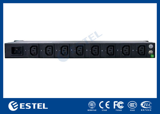 หน่วยจ่ายไฟ 200-240VAC 16A แบบติดตั้งบนแร็คอัจฉริยะ PDU พร้อมช่องเสียบอินพุต C20