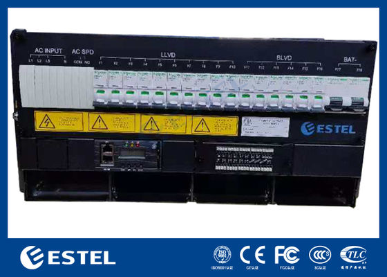 24U Outdoor Telecom Rectifier Cabinet พร้อมกระจายพลังงานแบบ DC 18kw