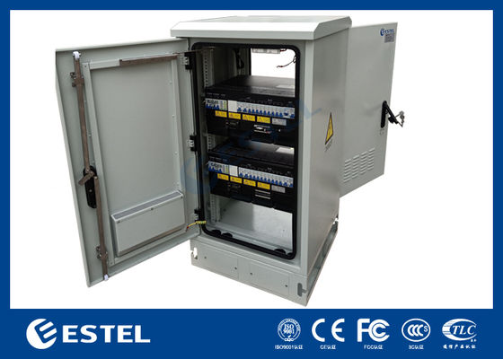 ตู้โทรคมนาคมกลางแจ้ง พร้อมระบบพลังงานโทรคมนาคม 18kW 300A เครื่องปรับพลังงาน DC ตู้อุปกรณ์โทรคมนาคม