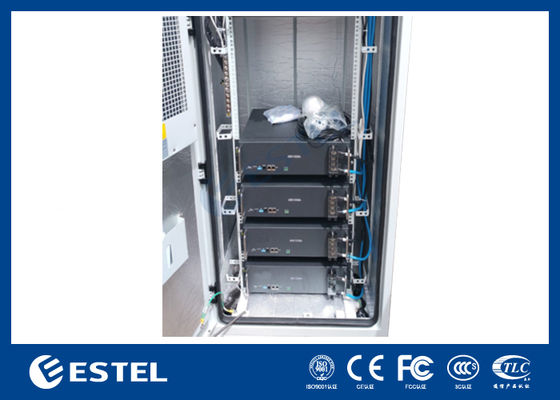 ตู้โทรคมนาคมกลางแจ้ง พร้อมระบบพลังงานโทรคมนาคม 18kW 300A เครื่องปรับพลังงาน DC ตู้อุปกรณ์โทรคมนาคม