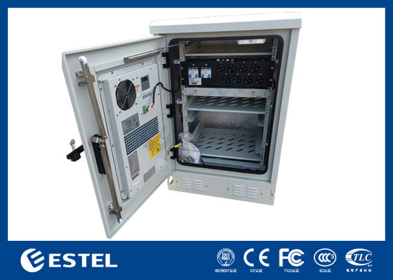 ตู้โทรคมนาคมภายนอกอาคาร IP55 พร้อม PDU และ ODF สำหรับระบบจ่ายไฟโทรคมนาคม