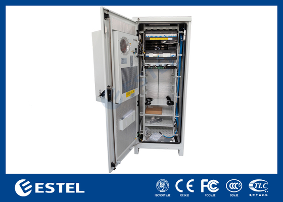 ตู้โทรคมนาคมภายนอกอาคาร พร้อมระบบจ่ายไฟโทรคมนาคม 9kW 150A สำหรับอุปกรณ์โทรคมนาคม เครื่องแปลงกระแสไฟฟ้ากระแสตรง