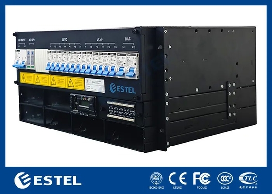 ตู้โทรคมนาคมภายนอกอาคาร พร้อมระบบจ่ายไฟโทรคมนาคม 9kW 150A สำหรับอุปกรณ์โทรคมนาคม เครื่องแปลงกระแสไฟฟ้ากระแสตรง