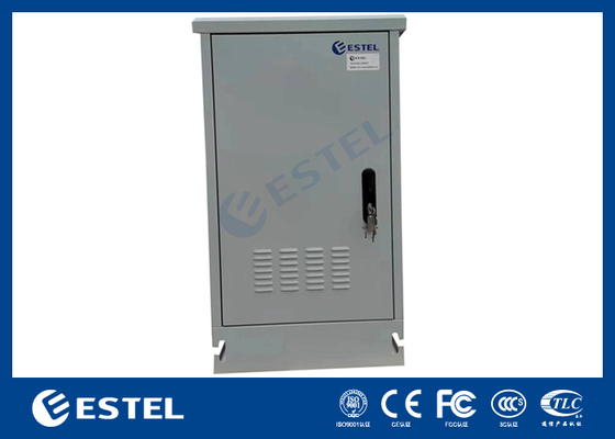 IP55 22U ตู้แบตเตอรี่กลางแจ้งที่มีระบบพลังงานปรับความแรง 9KW 48VDC ที่ติดตั้งสําหรับการใช้งานโทรคมนาคม