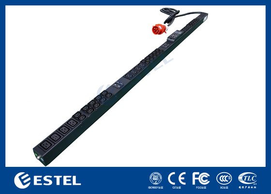 19 Outlet, Intelligent Protocols PDU, Surge Protection, 16A/250V Capacity, และการออกแบบพล็อกแบบเรียบสําหรับการกระจายพลังงาน Server Rack ที่น่าเชื่อถือและความปลอดภัยของอุปกรณ์