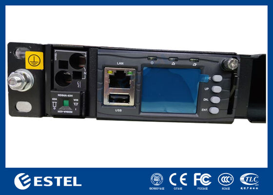 1U Rack Mount Telecom DC Power System พร้อมระบบกระจายไฟที่บูรณาการและเครื่องควบคุมที่ฉลาด
