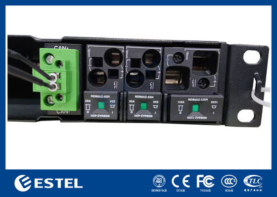 1U Rack Mount Telecom DC Power System พร้อมระบบกระจายไฟที่บูรณาการและเครื่องควบคุมที่ฉลาด