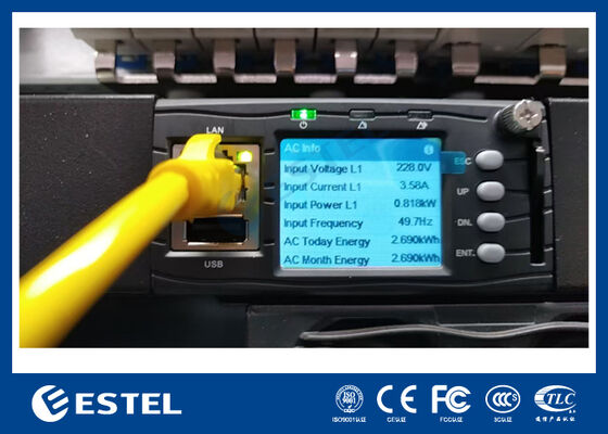 ET48300 โทรคมนาคมเกรดพลังงานดวงอาทิตย์โปรแกรมไฮบริด rectifier ด้วย AI DI DO