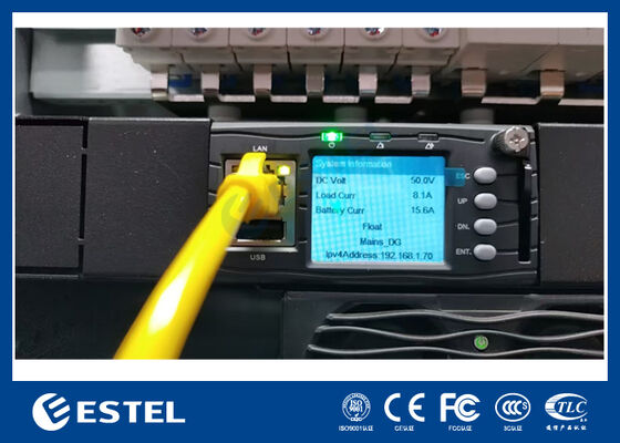 19 นิ้ว DC48V แก้ไข rectifier กับ LLVD BLVD สําหรับโทรคมนาคม
