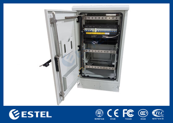 21U IP55 ตู้โทรคมนาคมบูรณาการพร้อมระบบปรับความแรง DC48V 24kw LLVD BLVD