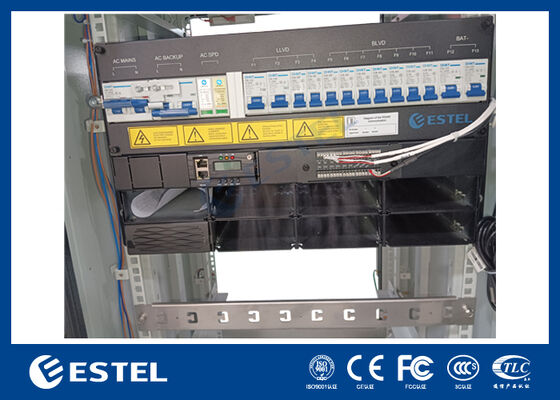 21U IP55 ตู้โทรคมนาคมบูรณาการพร้อมระบบปรับความแรง DC48V 24kw LLVD BLVD