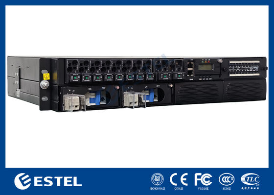 อุปกรณ์พลังงานด่วนแบบ Slim Rack Mount สําหรับตู้โทรคมนาคมและห้องอุปกรณ์เครือข่ายที่มีห่อโลหะปิด