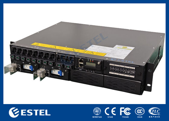 อุปกรณ์พลังงานด่วนแบบ Slim Rack Mount สําหรับตู้โทรคมนาคมและห้องอุปกรณ์เครือข่ายที่มีห่อโลหะปิด