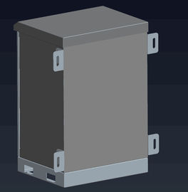ป้องกันการกัดกร่อน Powder Coating Outdoor Wall Mount Cabinet อุปกรณ์พร้อมกับล็อคกระบวนการล็อคป้องกันการขโมยสามจุด