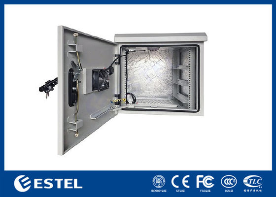 9U Pole Mounted Cabinet IP55 Outdoor Telecom Closure สำหรับสถานีฐานการสื่อสาร