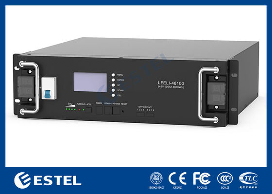 แบตเตอรี่ลิเธียมไอออนฟอสเฟต 48V100Ah สำหรับระบบพลังงานโทรคมนาคม